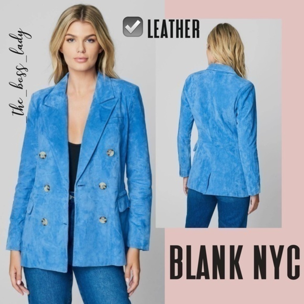 BLANK NYC leather jacket blazer